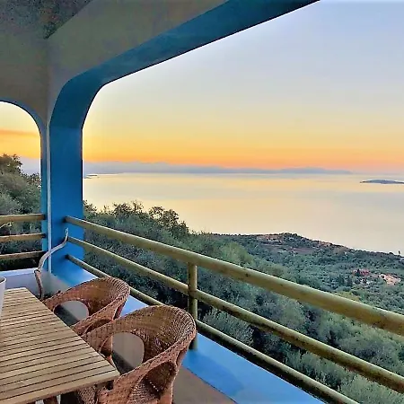 Дом отдыха House Tanna Of Intaba Spectacular Sea Views Corfiot Riviera Spartilas Corfu Island Greece Close To Ipsos Spartylas